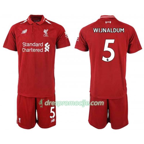 Liverpool Dres WIJNALDUM 5 Dječji Domaći 2018/19 Kratkih Rukava Liverpool Dres WIJNALDUM 5 Dječji Domaći 2018/19 Kratkih Rukava
